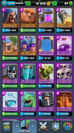 12 SEVİYE ELİT BARBAR VE ÇARPMALI CLASH ROYALE HESABI