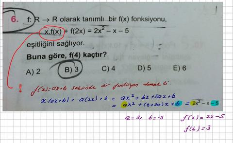 Fonksiyon sorularım, lütfen yardım
