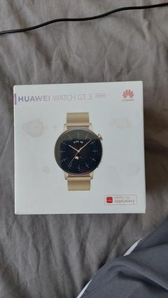 Sıfır Huawei watch gt3 altın rengi