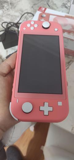 Satılık Nintendo Switch Lite Coral Pink + Temperli Cam + 64 GB Micro Sd