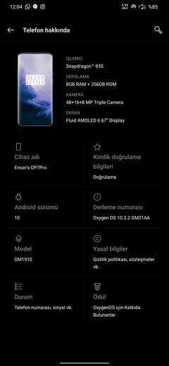 [SATILDI] ONEPLUS 7 PRO 8/256GB