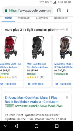 Maxi-Cosi Mura Plus 3 bebek arabası %50indirimli n11