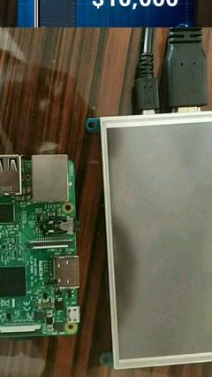 Raspberry Pi 3B / Waveshare 5inc dokunmatik lcd ekran / 16gb sd kart