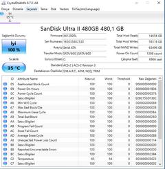SATILDI_Sandisk 480 gb Ultra II Sata3 550/500 SSD