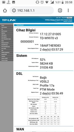  TTNET VDSL MODEM TP LİNK TD-W9970