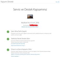 MacBookPro 15'' 2019 Full Model Sıfır Ayarında