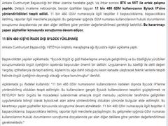 Son dakika: Ankara Cumhuriyet Başsavcılığı, 11.840 kişinin telefonuna iradesi dışında BYLOCK yüklendiğini tespit etmiş.