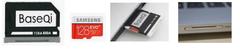 SATILIK MACBOOK BASEQI ADAPTÖR İLE 128 GB SAMSUNG EVO PLUS MICRO SD