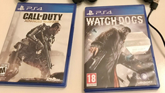 ps4 kutulu oyunlar ( call of duty advanced warfare- watch dogs )