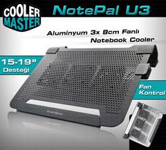 Sıfır Ayarında Cooler Master Siyah NotePal U3 Plus 19' Notebook Soğutucu - 170 TL