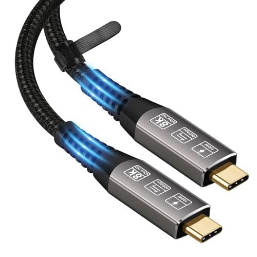 CableDeconn Type C Kablo (USB4 8K@30Hz 4K@120Hz 40Gbps 100W 1,2m) 260 TL