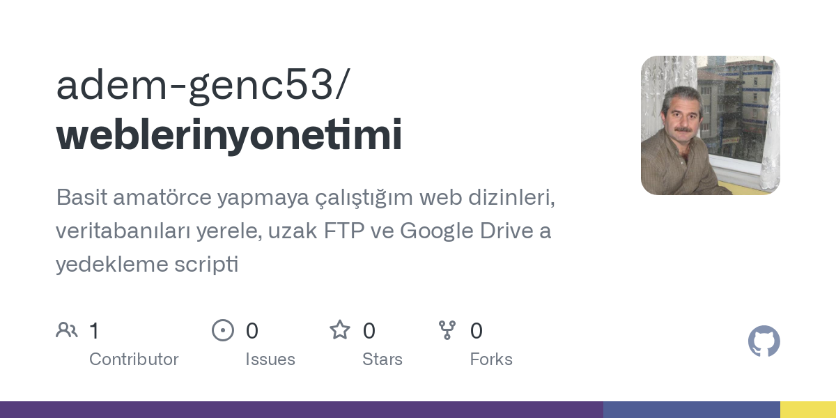 MySQL Veritabanı Yedekleme, Geri Yükleme ve Web Dizinleri Yönetimi Scripti