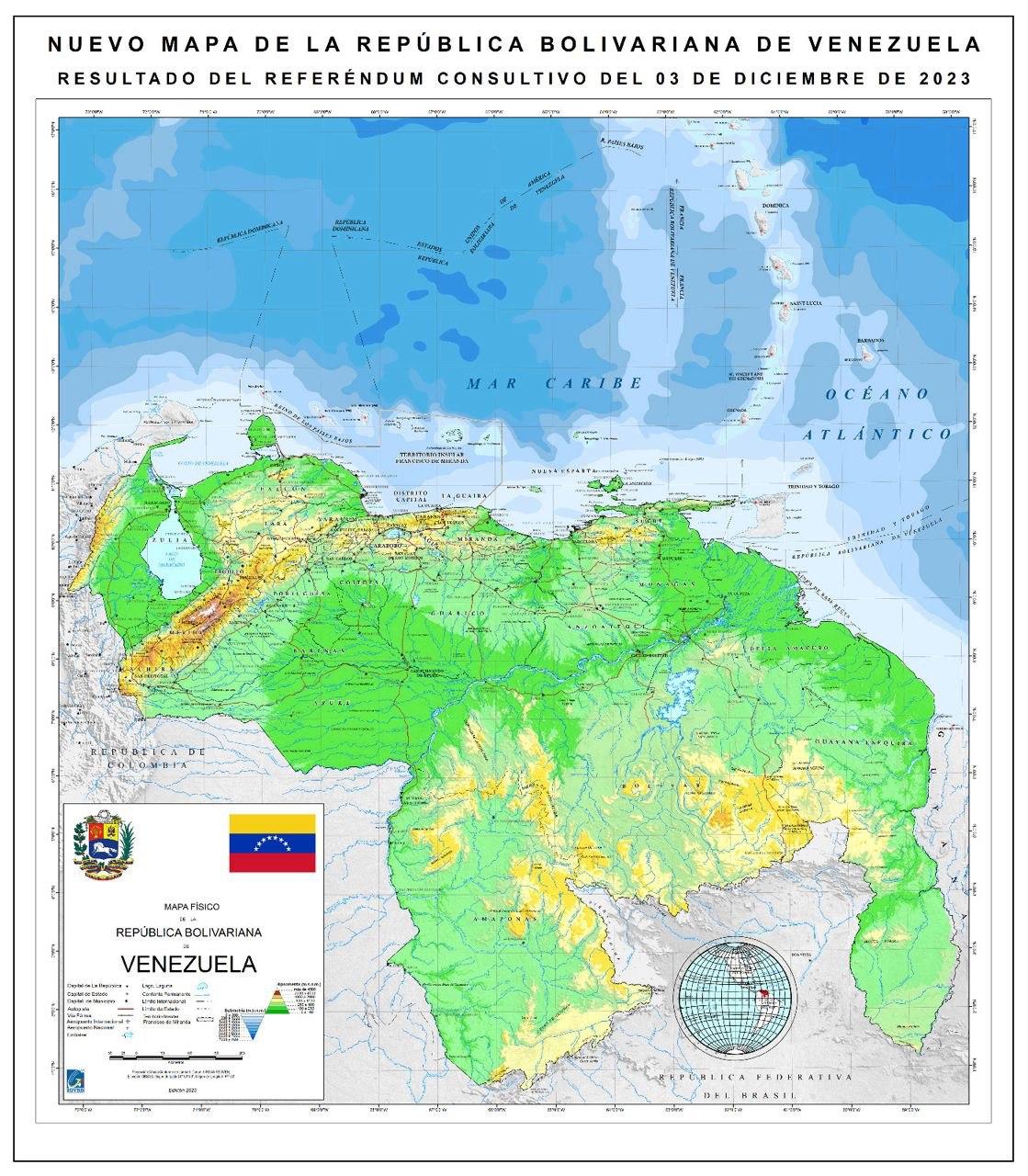 Maduro, petrol zengini bölgeyi Venezuela'nın yeni haritasına dahil etti