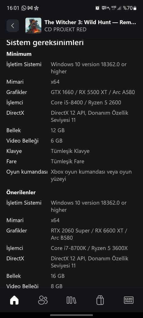 The Witcher 3 Remastered için RTX 5080 şartı: İşte sistem gereksinimleri