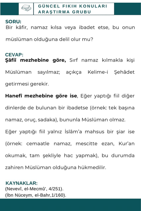 Dini Fetvalar ve Fıkıh Konuları