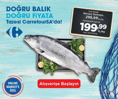 Carrefoursa Balık İndirimi
