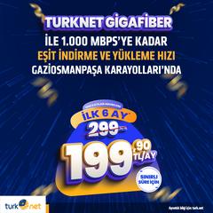 TurkNet GigaFiber Gaziosmanpaşa Karayolları Mahallesi’nde!