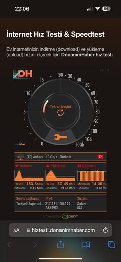 DH Hız Testi sayfamız yayında! Hız testi ve ping testi artık burada!