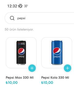 A101'de Pepsi Max 330 ml 10 ₺