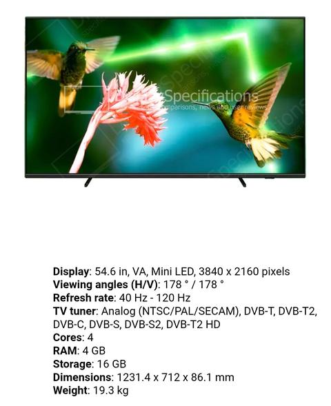 2021-2022 Philips TV (MiniLed, Oled, DLed)