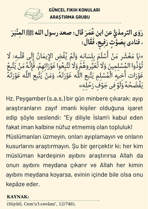 Dini Fetvalar ve Fıkıh Konuları