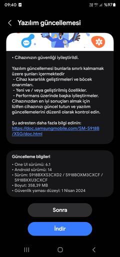 Samsung S23 Ultra [ANA KONU] ONE UI 6.1 Güncellemesi Geldi!