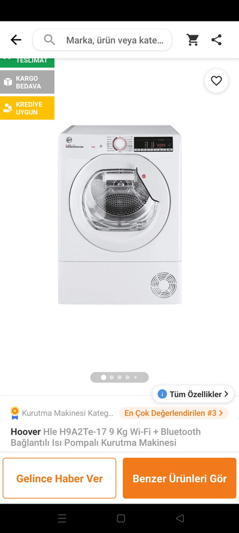 Kurutma Makinesi (Hoover kullananlar)