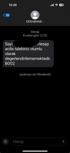 Odeabank referans ile hesap açımına 1000 tl nakit