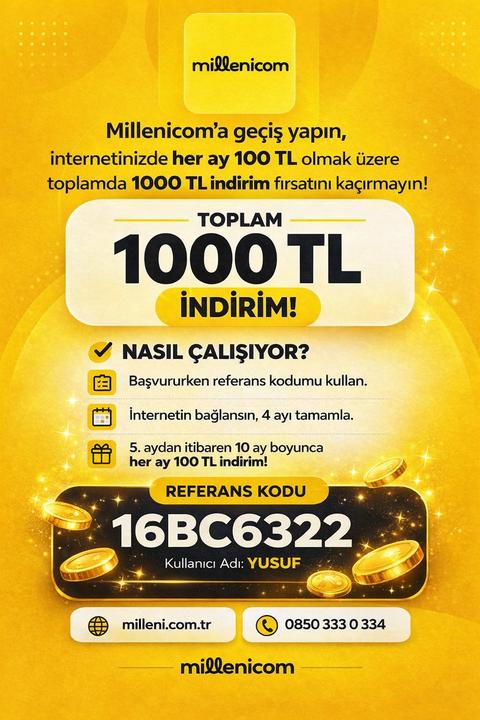 Millenicom Davetiye Paylaşım Ana Konu