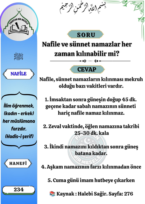 Dini Fetvalar ve Fıkıh Konuları