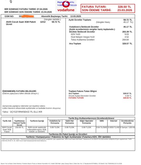 1 GB, 600 SMS/Dakika 79₺ (Akıllı Çocuk Saati Alana 29₺) Teknosacell (Türk Telekom) ile sizlerle!