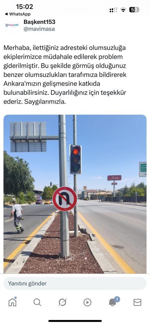 Burada “U” dönüşü yapmak yasak mıdır ?