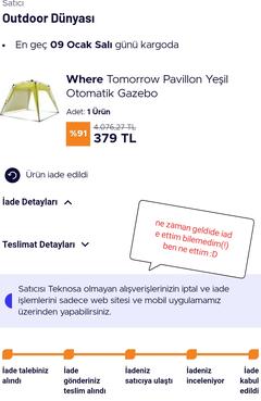 Where Tomorrow Pavillon Otomatik Gazebo Yeşil Çadır - 379TL