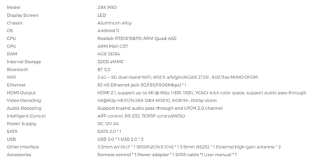 Zidoo Z9X Pro,Z20 Pro,Z2000 Pro,Z2600,UHD5000 4K UHD Media Player Kullanıcıları ( Realtek 1619BPD )