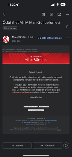 Miles&Smiles Kampanyaları
