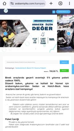 🚗🚿 Arabamiyika.com Beşli Yıkama Paketi 500 TL