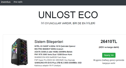 25.000 - 30.000 TL Masaüstü Önerisi