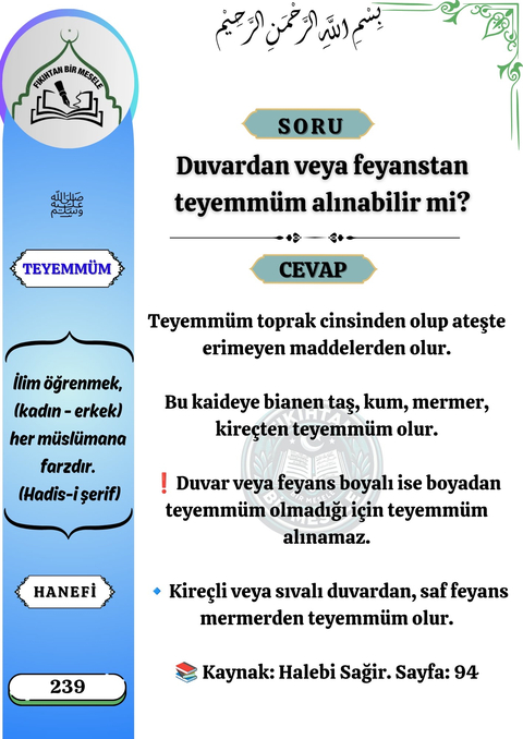 Dini Fetvalar ve Fıkıh Konuları