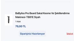 BaByliss Pro Beard Sakal Kesme Ve Şekillendirme Makinesi 79TL