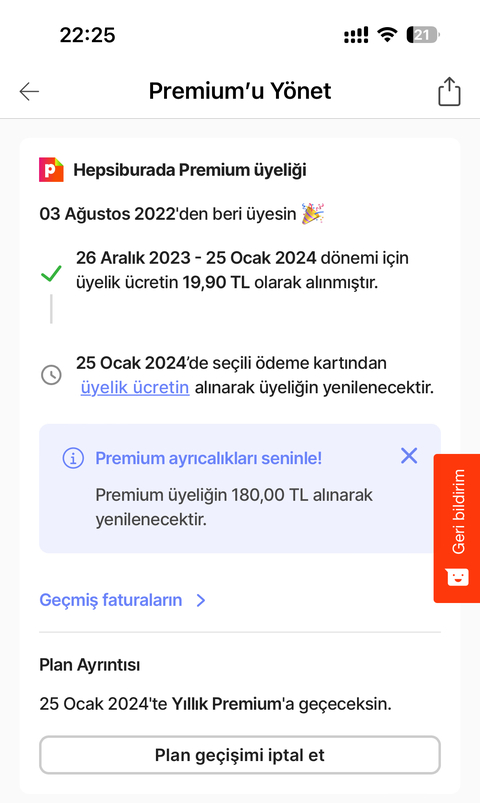 Hepsiburada Premium ( aylık 29,90, yıllık 270tl oldu)