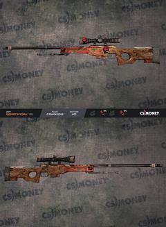 Satılık AWP - Desert Hydra BS 0.594 Float. Black Scope  ve Bıçaklar.