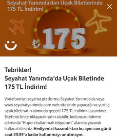 Vodafone Haftalık Çark hediyelerini buyrun yazalım