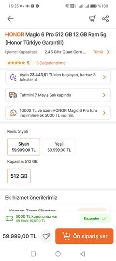 Honor Magic V2 [ANAKONU] enince katlanabilir telefon Türkiye önkayıta 4bin+sepet 4bin+8bin takasdest