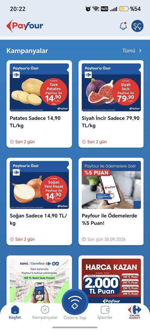 CarrefourSA Payfour Dijital Cüzdan