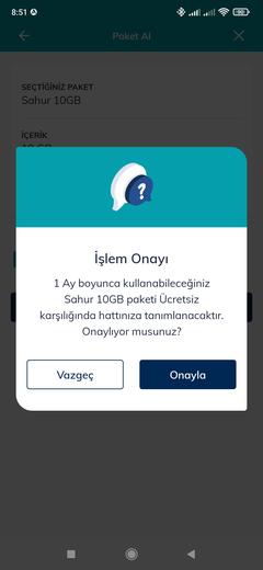 Türk Telekom Sahur 10 gb Ücretsiz