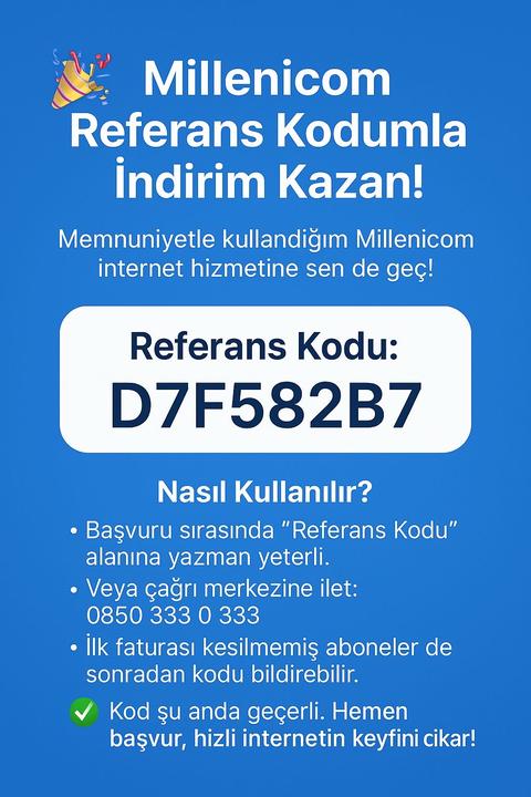 Millenicom Davetiye Paylaşım Ana Konu