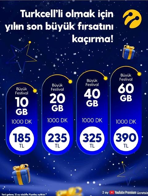Turkcell büyük festival tarifeleri gecis hakkinda
