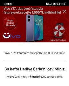 Vodafone Haftalık Çark hediyelerini buyrun yazalım