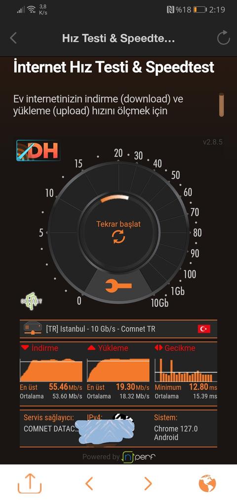 DH Hız Testi Ekran Görüntünü Paylaş: Wi-Fi Menzil Genişletici Kazan!