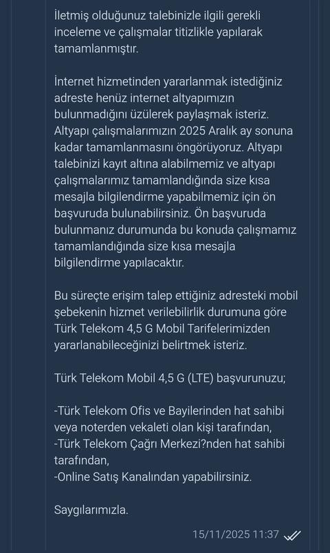 Türk Telekom Dilekçe Örneği - Örnekleri ve Altyapı Port - Fiber - talepleri